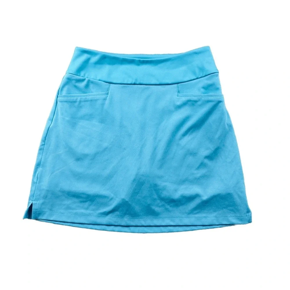 Adidas Skort Women XS Blue Athletic‎ Pockets Stretch Pull On Tennis Activewear